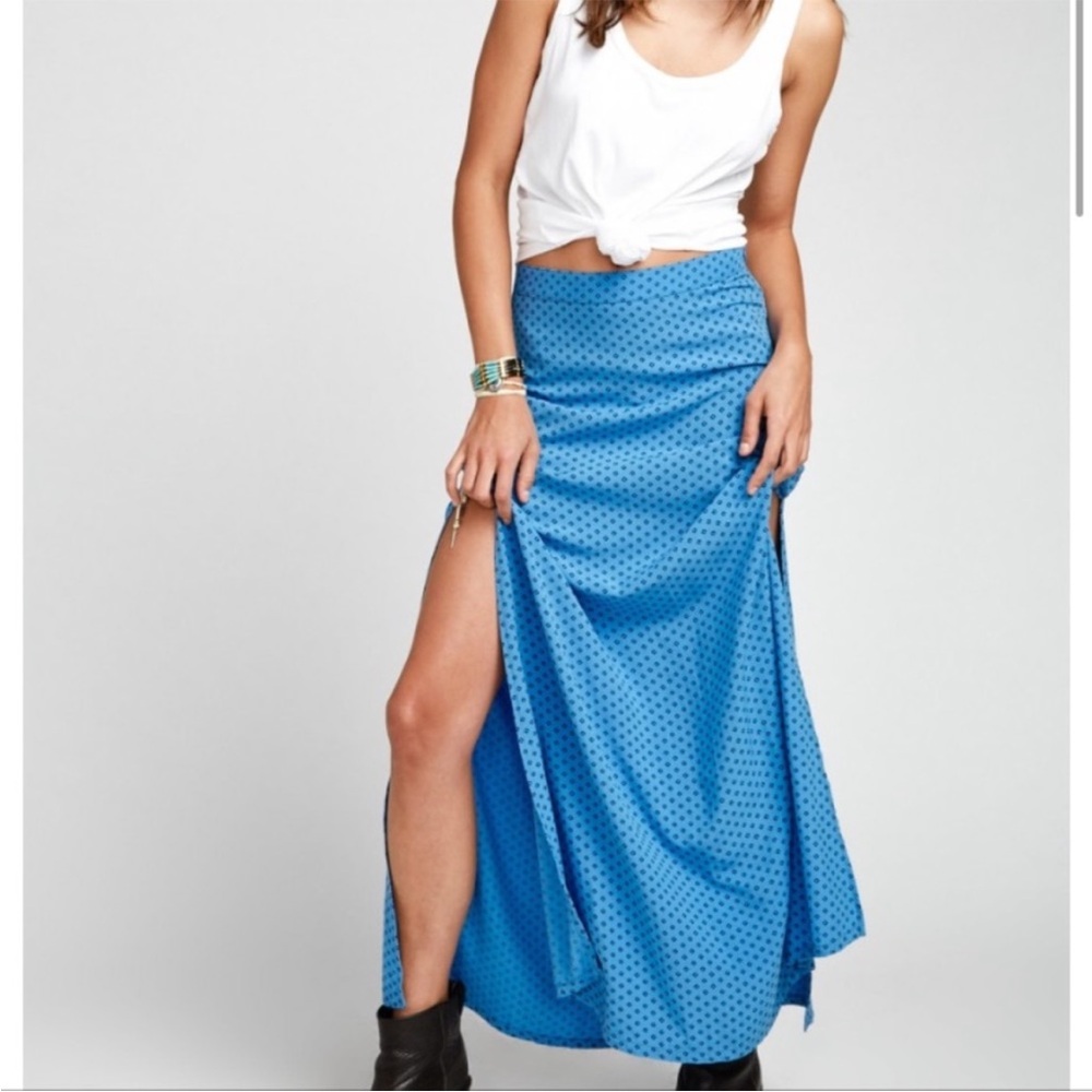 WILDFOX Maxi Skirt NWT, Diamond Slit Design, XS